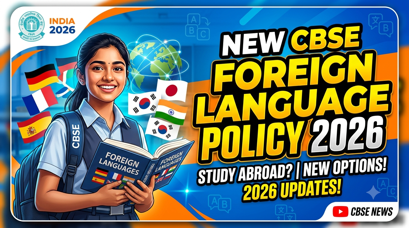CBSE Foreign Language Policy 2026: Classes 7–9 Can Continue French, German & Spanish Till Class 10