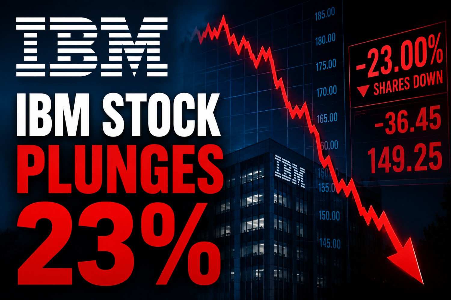 IBM Stock Plunges 23% After Company Issues Shocking Second-Quarter Earnings Warning