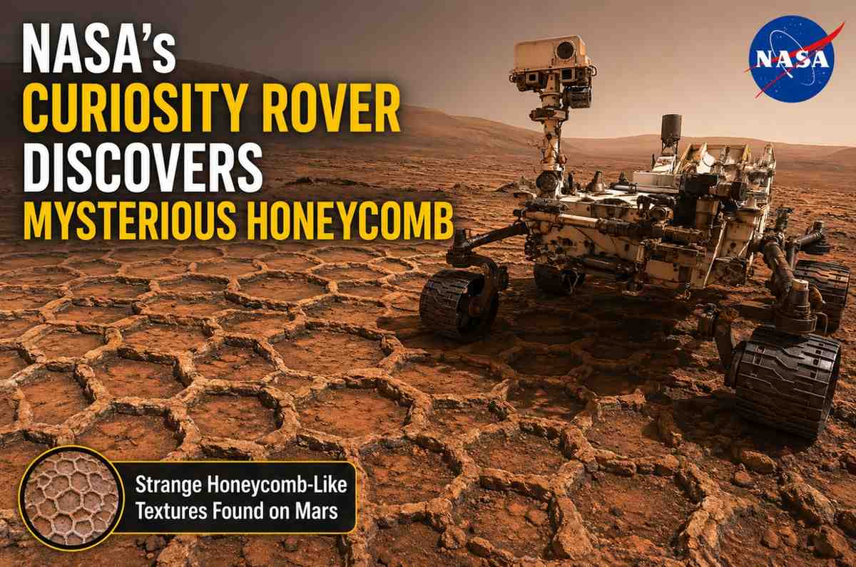 NASA’s Curiosity Rover Discovers Mysterious Honeycomb-Like Textures on Mars