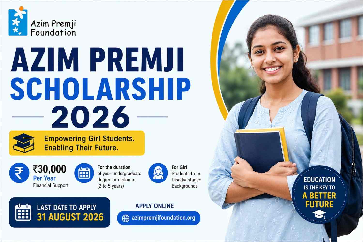 Azim Premji Scholarship 2026 Ends Today: Apply Now