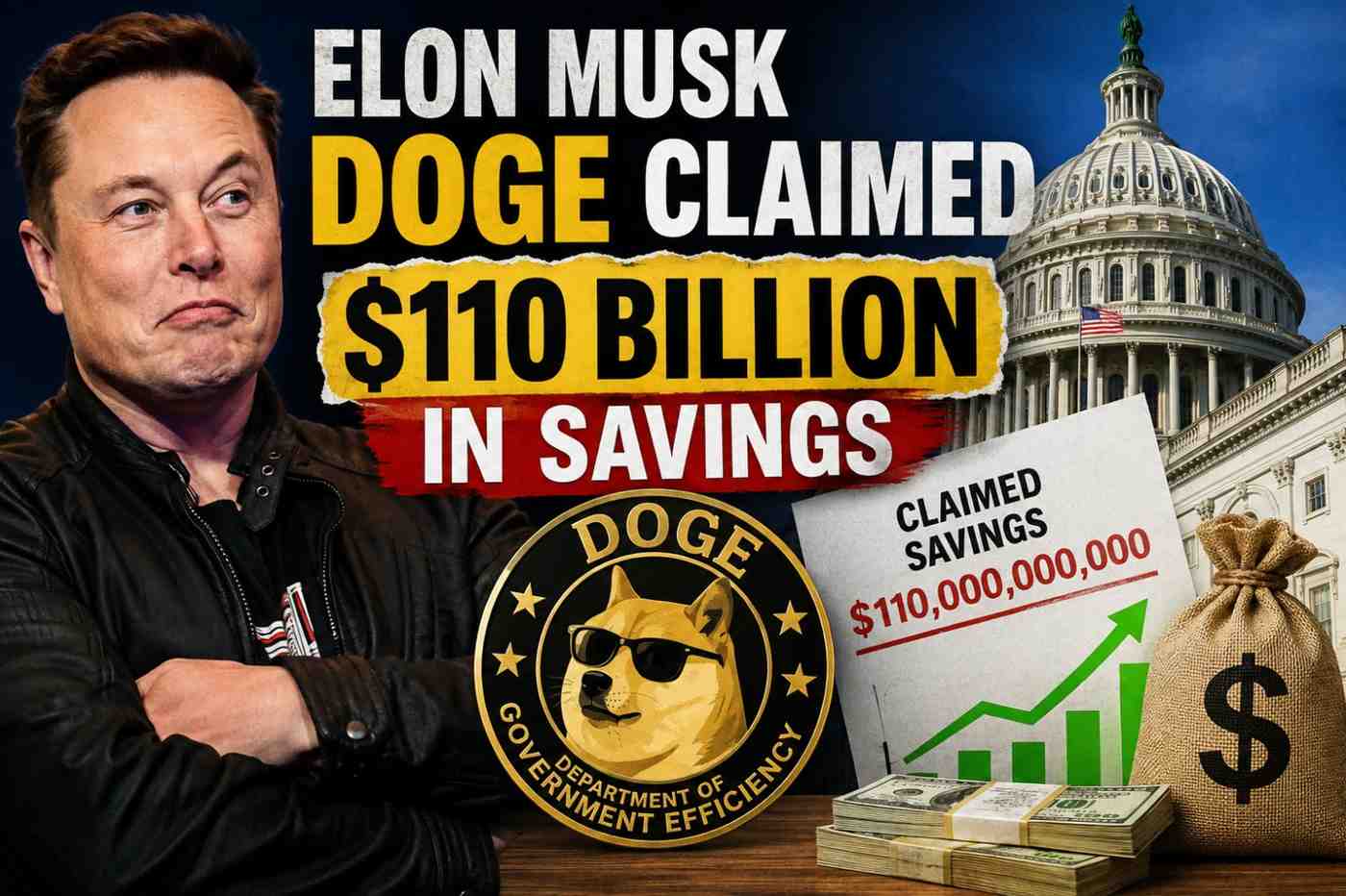Elon Musk DOGE Claimed $110 Billion in Savings—GAO Says the Figure Was Inflated