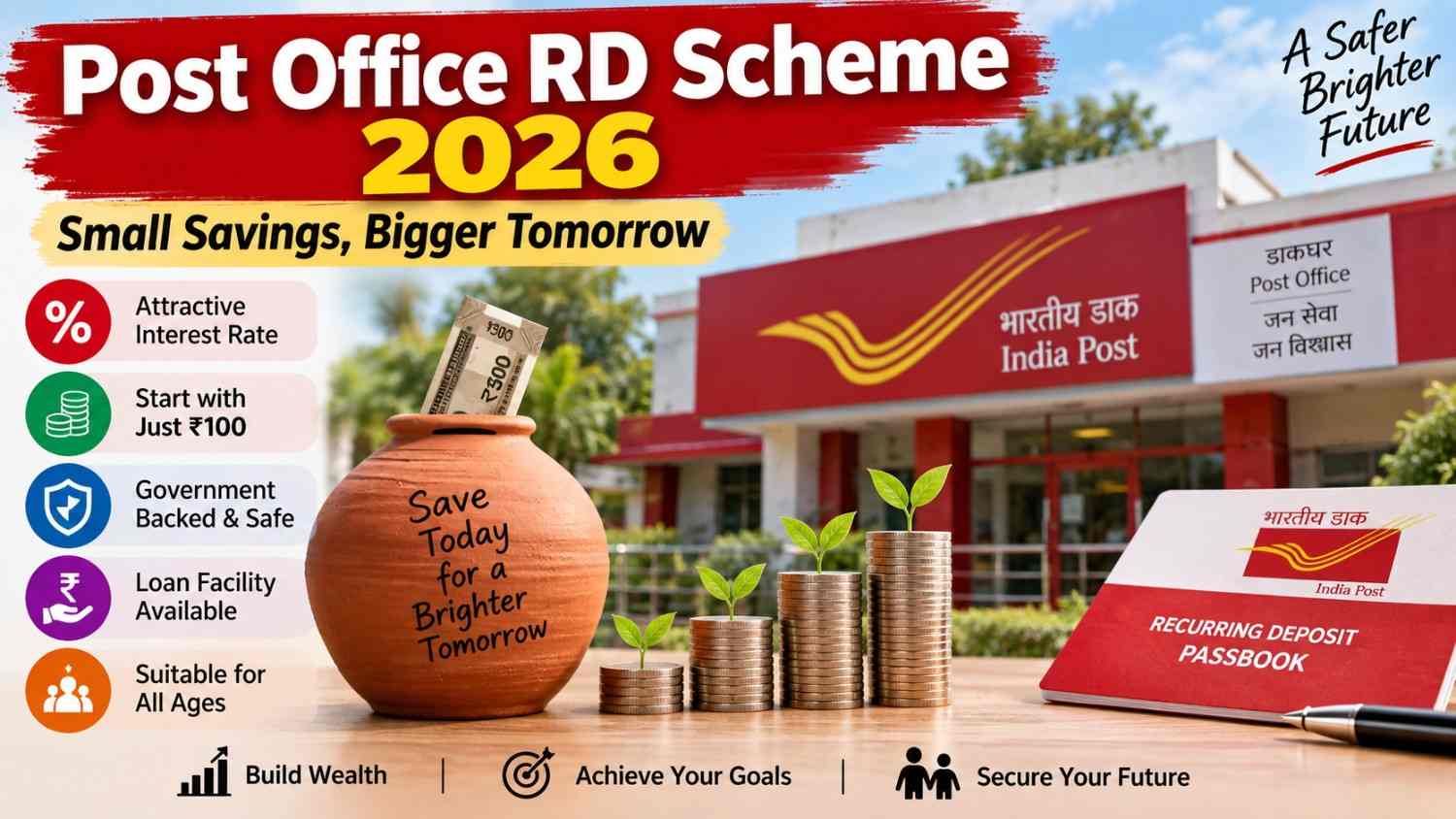 Post Office RD Scheme 2026: Interest Rate, Returns & ₹5,000 Monthly Investment