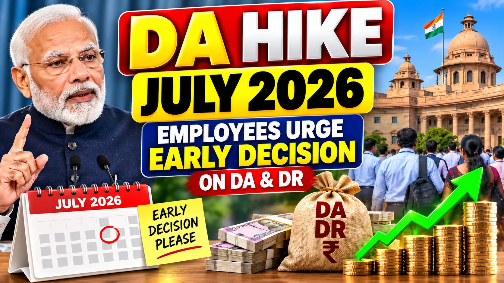 DA Hike 2026: Employees Push for Early Decision