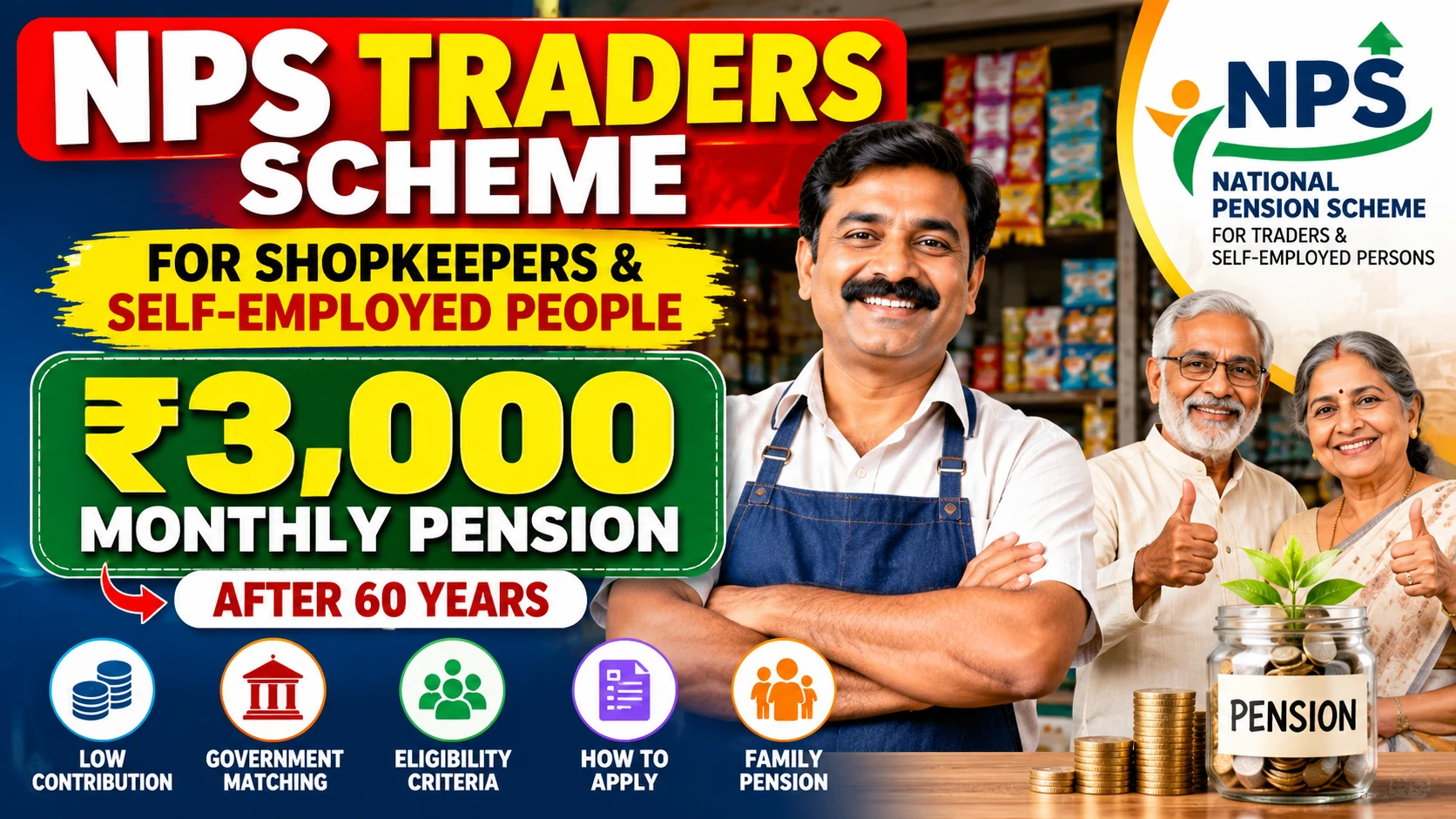 NPS Traders Scheme: ₹3,000 Monthly Pension After 60