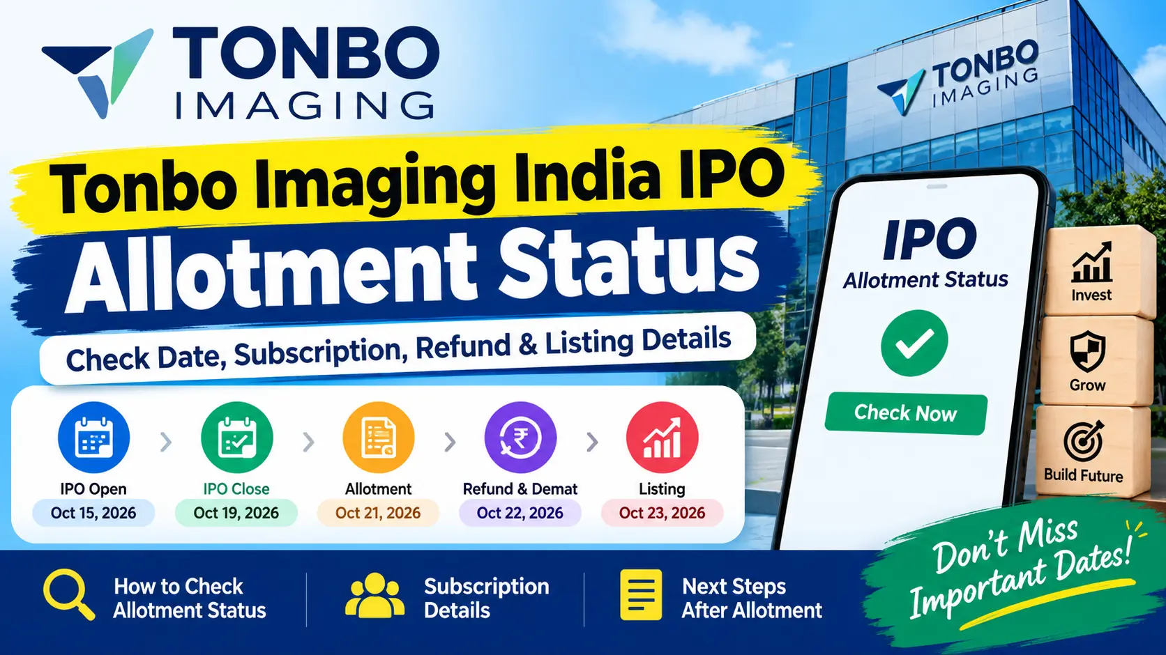 Tonbo Imaging India IPO Allotment Status 2026: Check Online