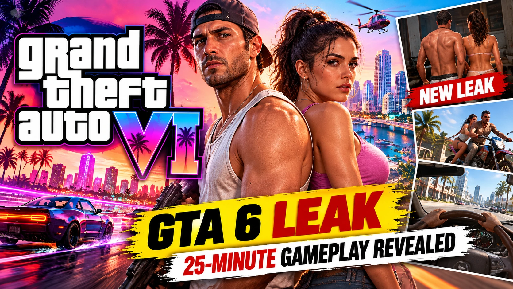 GTA 6 Leak 2026: 25-Minute Gameplay Shows Jason and Lucia