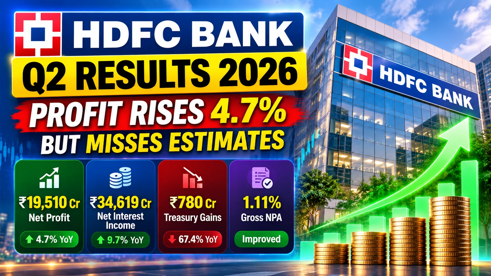HDFC Bank Q2 Results 2026: Profit Rises 4.7%
